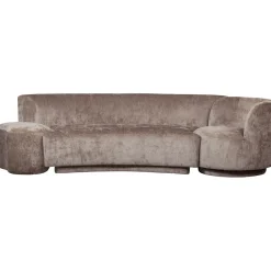New WOOOD Bank Combi-Popular Bank+fauteuil+poef, Chenille