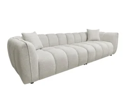 Clearance Richmond Interiors Bank Jezebel Geweven stof, kleur Crème Cru00e8me