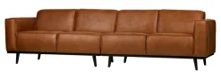 Clearance WOOOD Bank Statement 4-zits, Eco leder Cognac