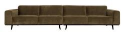 Outlet WOOOD Bank Statement 4-zits XL, Rib