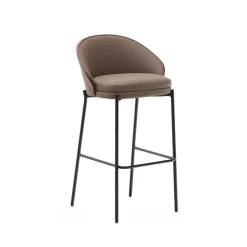 New Kave Home Barkruk Eamy Lederlook (zithoogte 77cm)