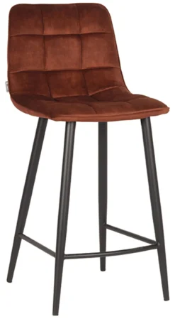 LABEL51 Barkruk Jelt Velvet (zithoogte 65cm)