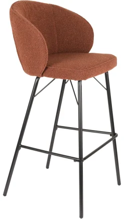 Best ZILT Barkruk Lysandra Bouclé (zithoogte 75cm) Terra