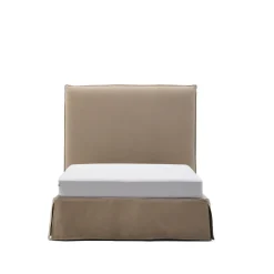Outlet Kave Home Bed Jaira Linnenmix, kleur Taupe
