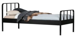 Hot WOOOD Bed Mees 90 x 200cm Zwart