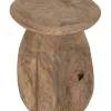 Outlet MUST Living Bijzettafel Bromo Teakhout, Ø35cm