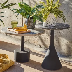 Hot Kave Home Bijzettafel Delano 65cm, kleur Grijs