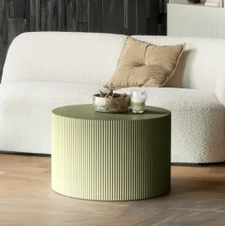 Clearance WOOOD Bijzettafel Sanne 60cm, kleur Military Green