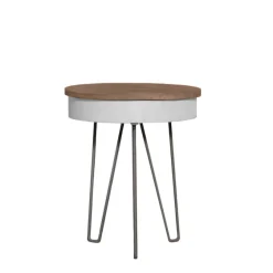 Online LABEL51 Bijzettafel Saria Wit