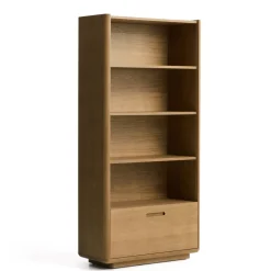 Kave Home Boekenkast Arelida Eiken, 185 x 90cm
