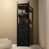 Best Livingfurn Boekenkast Norris Mangohout en staal, 200 x 55cm