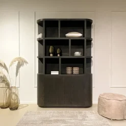 New Livingfurn Boekenkast Novero Eiken, 220 x 145cm