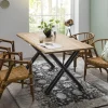 Best Artistiq Living Boomstam Eettafel Kyiesha Mangohout, 160 x 85cm, kleur Naturel
