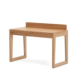 New Kave Home Bureau Arandu met 2 laden, 120 x 60cm, kleur Naturel