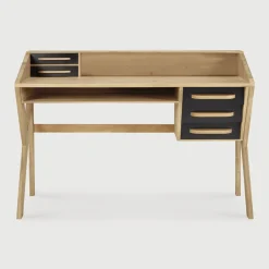 Discount Ethnicraft Bureau Origami Geolied Eikenhout, 135 x 55cm