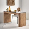 Best DTP Home Bureau Soho Teakhout en betonlook, 140 x 60cm
