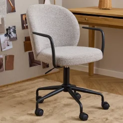 Bendt Bureaustoel Alba Bouclé, kleur Beige