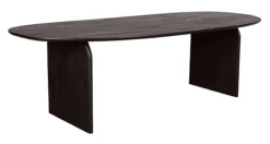 New LABEL51 Deens Ovale Eettafel Cooper Mangohout Espresso