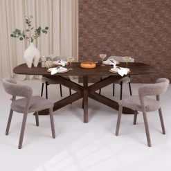 Online Sohome Deens Ovale Eettafel Lowen Mangohout