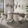 New LifestyleFurn Deens Ovale Eettafel Shakira Liquid Metal, 215 x 105cm