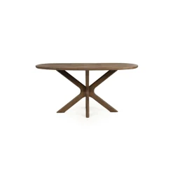 Discount Eleonora Deens Ovale Eettafel Tycho Mangohout, kleur Bruin Lichtbruin