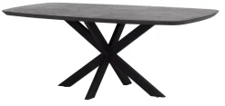Outlet DTP Home Deens Ovale Eettafel Vito Mortex, kleur Antraciet