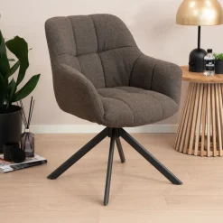 Clearance Sohome Draaibare Eetkamerstoel Almar Bouclé