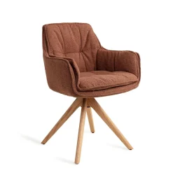 Clearance Jesper Home Draaibare Eetkamerstoel Akune Revolve Oak Acajou