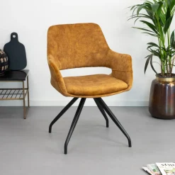 Hot Livingfurn Draaibare Eetkamerstoel Capp Velvet