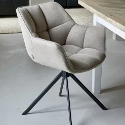 New Rivièra Maison Draaibare Eetkamerstoel Carnaby kleur Light Flax