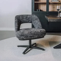 New Tower Living Draaibare Eetkamerstoel Caldes Lounge