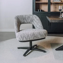 New Tower Living Draaibare Eetkamerstoel Caldes Lounge