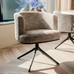 New Richmond Interiors Draaibare Eetkamerstoel Cheyenne kleur Nature