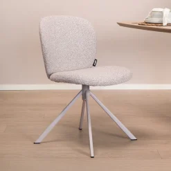 Sale WOOOD Draaibare Eetkamerstoel Femke Bouclé