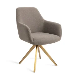 New Jesper Home Draaibare Eetkamerstoel Hiroo Turn Gold