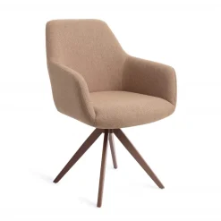 Online Jesper Home Draaibare Eetkamerstoel Hiroo Turn Brown