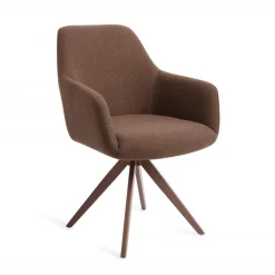 Online Jesper Home Draaibare Eetkamerstoel Hiroo Turn Brown