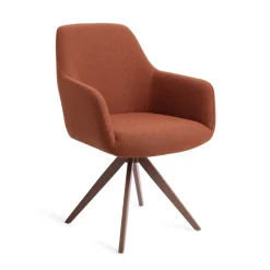 Online Jesper Home Draaibare Eetkamerstoel Hiroo Turn Brown