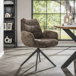 Sale LifestyleFurn Draaibare Eetkamerstoel Kristee Chenille