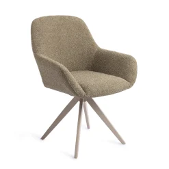 Clearance Jesper Home Draaibare Eetkamerstoel Kushi Turn Beige