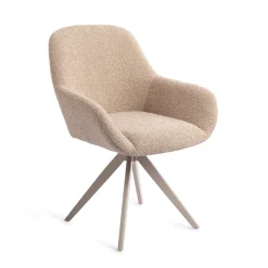 Clearance Jesper Home Draaibare Eetkamerstoel Kushi Turn Beige