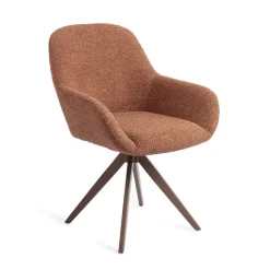 New Jesper Home Draaibare Eetkamerstoel Kushi Turn Brown