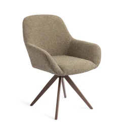 New Jesper Home Draaibare Eetkamerstoel Kushi Turn Brown