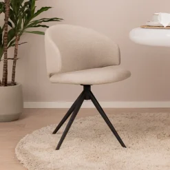 Discount Sohome Draaibare Eetkamerstoel Layla kleur Beige