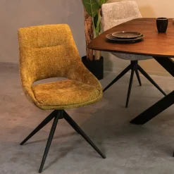 Clearance LABEL51 Draaibare Eetkamerstoel Marlow Elite stof