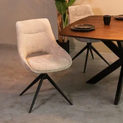 Clearance LABEL51 Draaibare Eetkamerstoel Marlow Elite stof