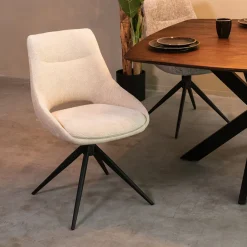 Clearance LABEL51 Draaibare Eetkamerstoel Marlow Elite stof
