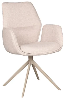 Discount LABEL51 Draaibare Eetkamerstoel Mellow Bouclé