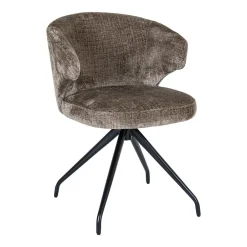 Discount Richmond Interiors Draaibare Eetkamerstoel Milly Chenille