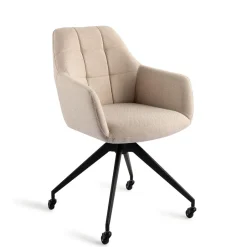 Best Jesper Home Draaibare Eetkamerstoel Noto Caster Black